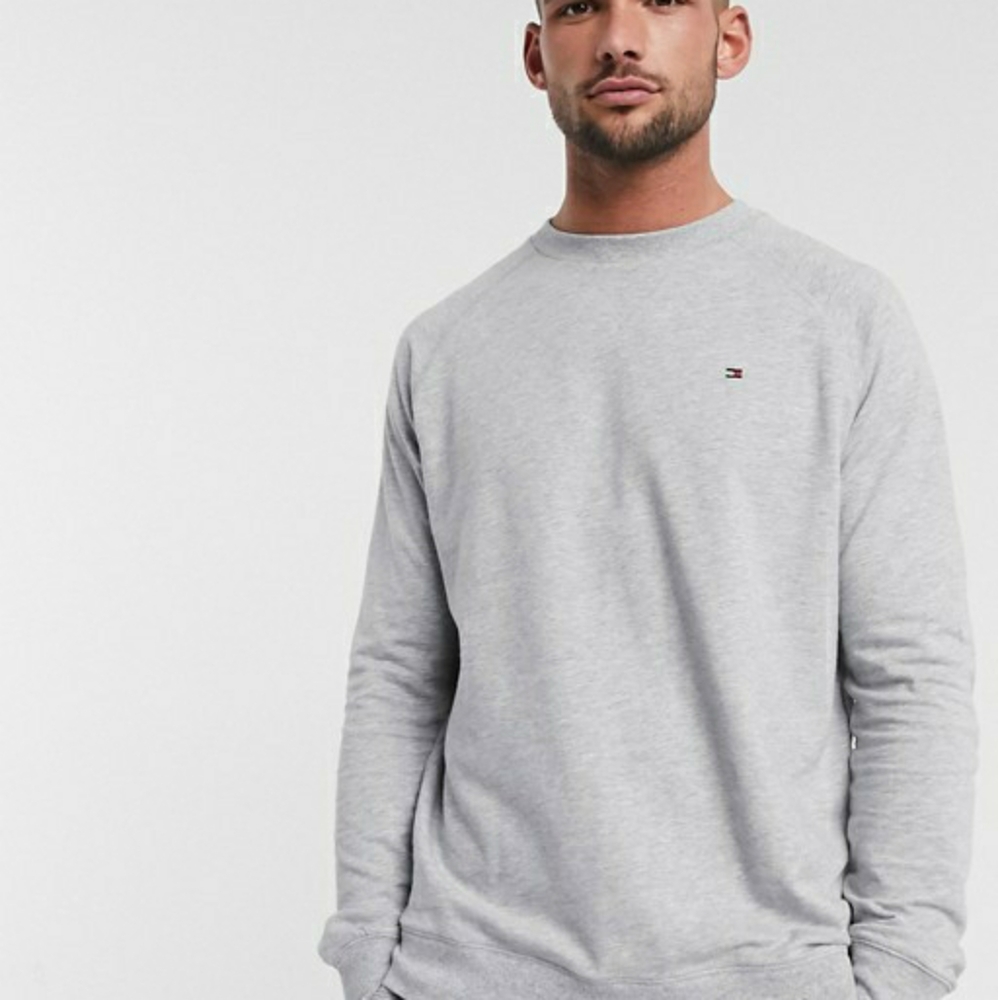 Tommy HILFIGER  Gray Crew Neck Lounge Sweater-XXL